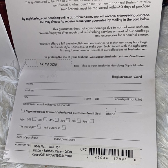 Brahmin satchel purse/ Authentic 🧡🧡 - Picture 5 of 5